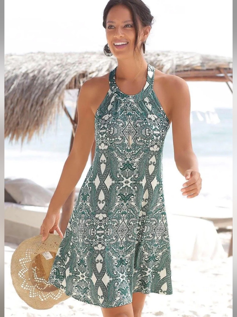 #262- LASCANA High Neck Racerback Dress